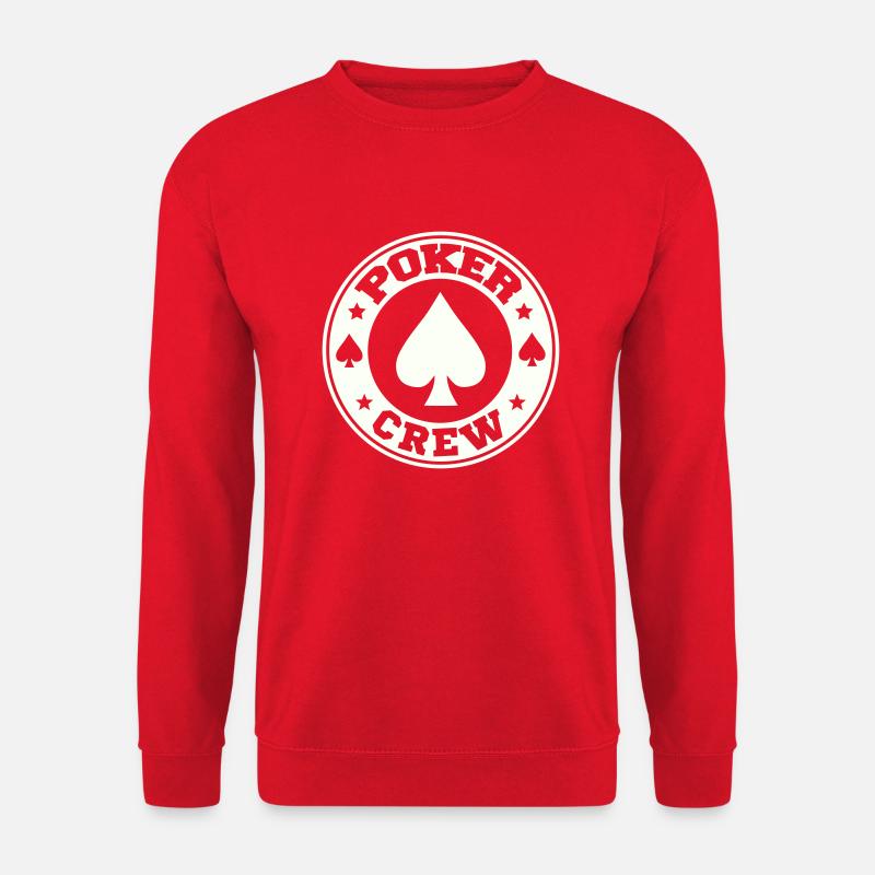 poker crew - Unisex Pullover - Rot