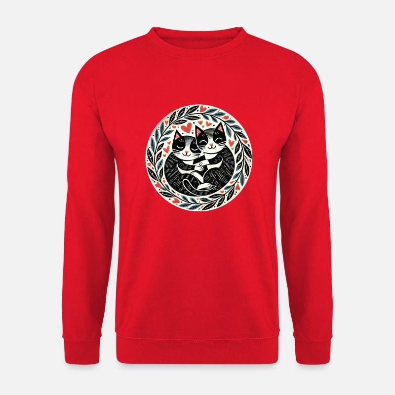Smoking Katzenliebe - Unisex Pullover - Rot