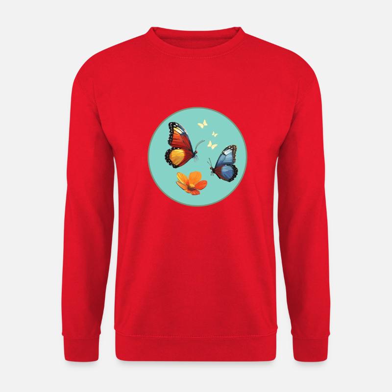 Schmetterling - Unisex Pullover - Rot