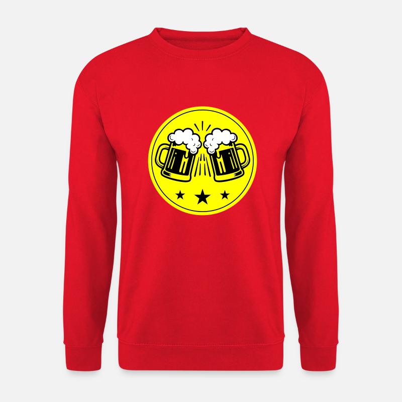 Bier Party Symbol - Unisex Pullover - Rot