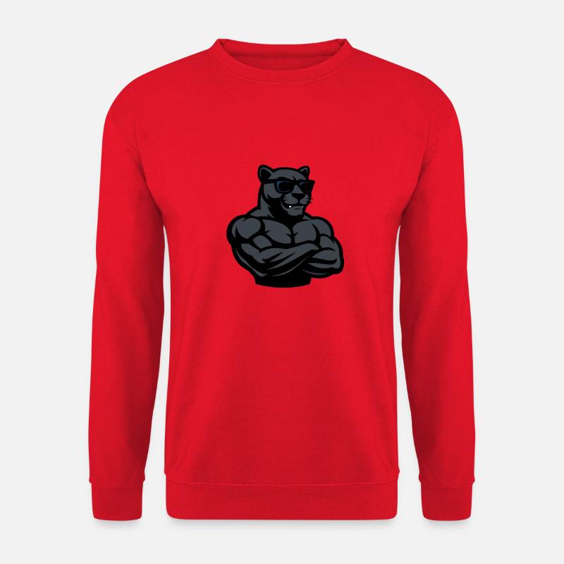 panther sonnenbrille comic cool - Unisex Pullover - Rot