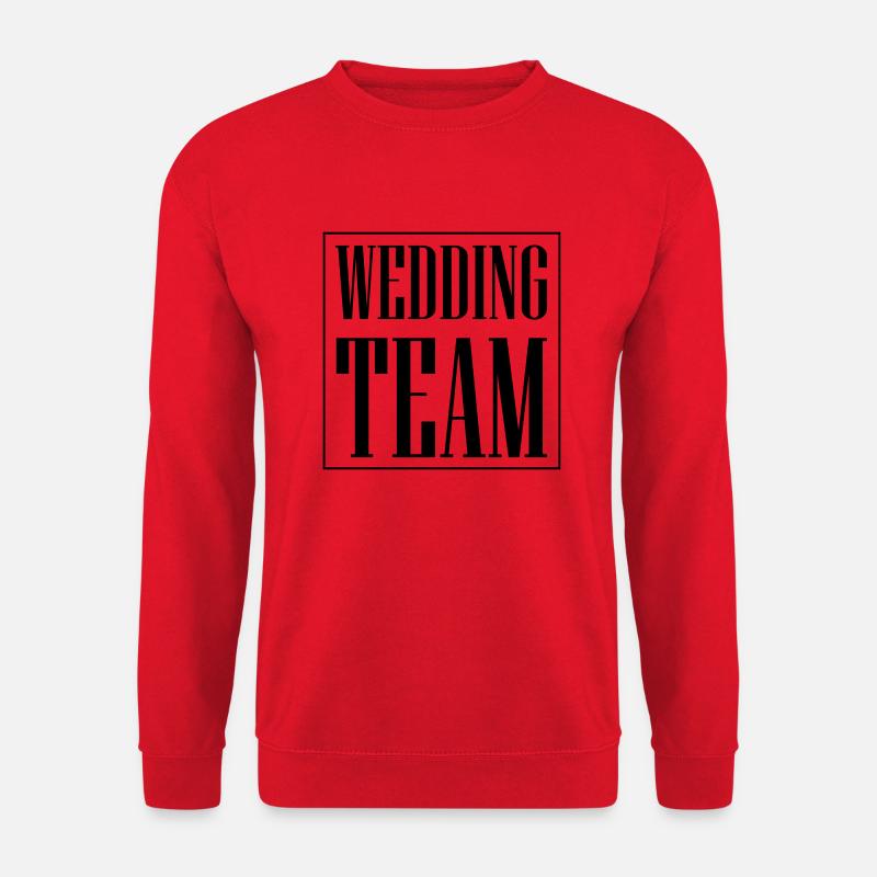 Wedding Team Hochzeit - Unisex Sweatshirt - red