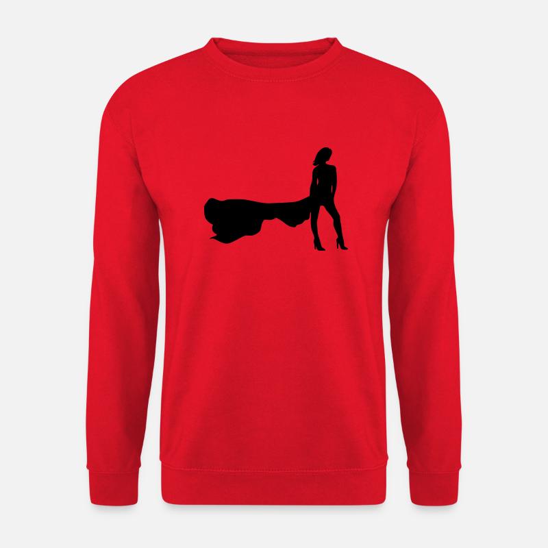 Model - Unisex Sweatshirt - red