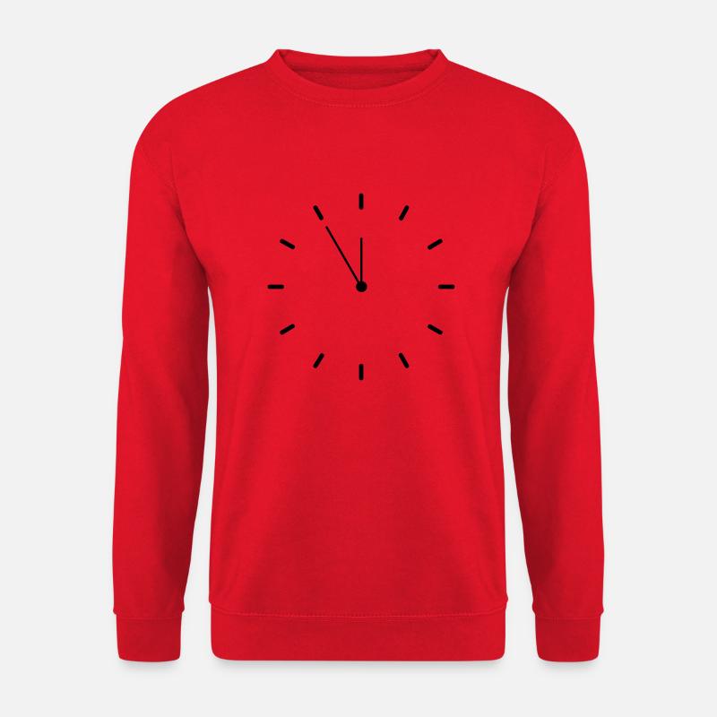 Clock - Unisex Sweatshirt - red