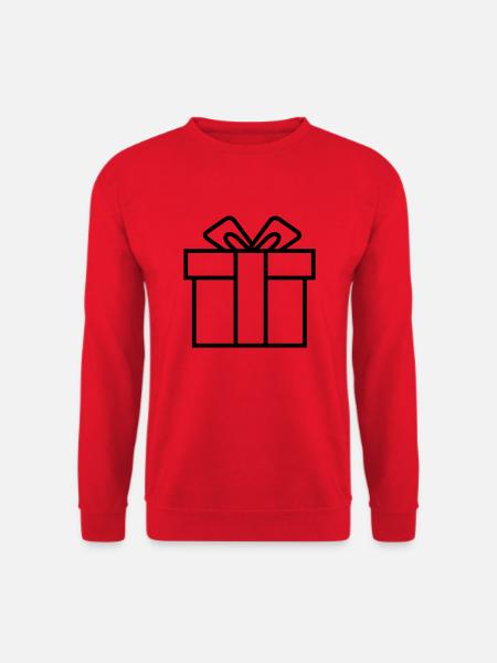 gift - package - christmas - Unisex Sweatshirt - red