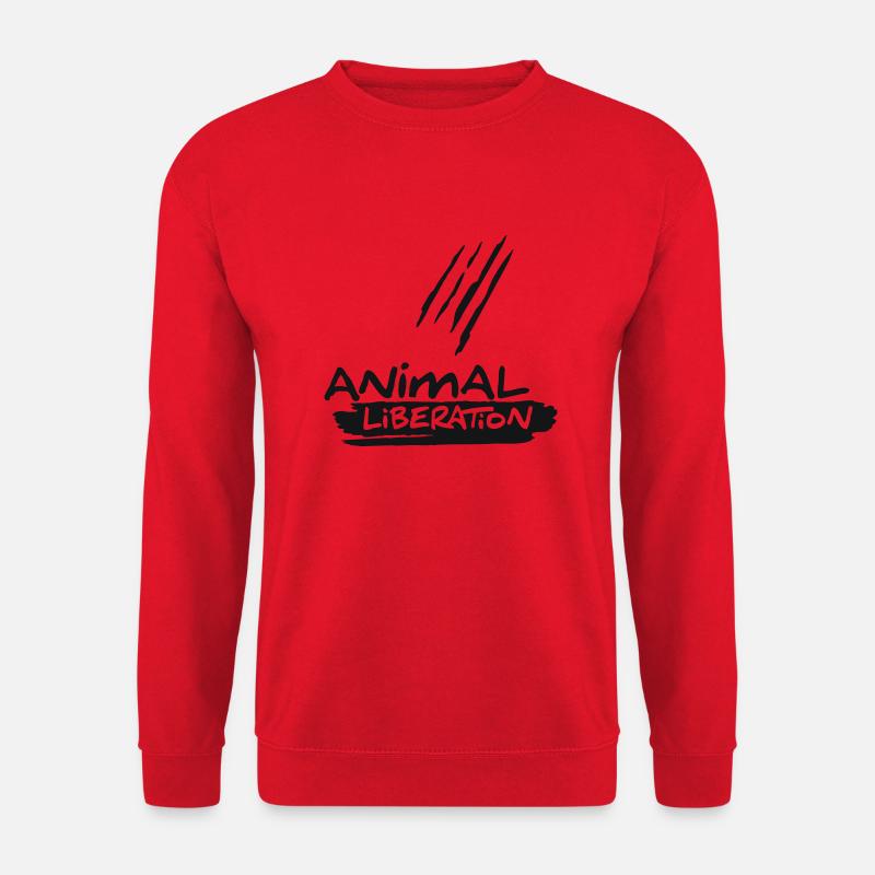 animalliberation01o_225x225 - Unisex Pullover - Rot