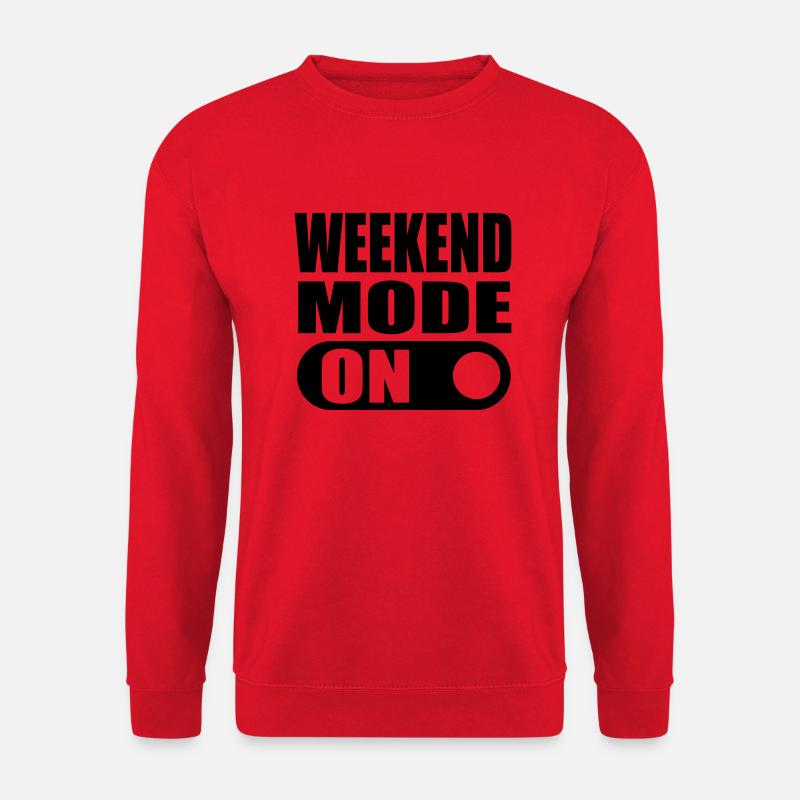 weekend mode on - Unisex Pullover - Rot