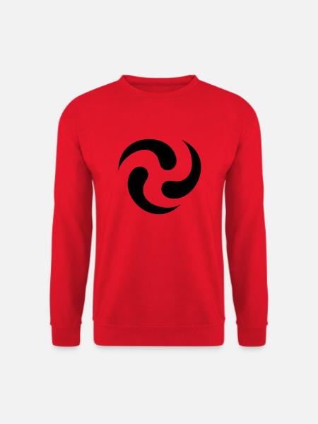 tribal Wirbel / tribal swirl (1c) - Unisex Sweatshirt - red