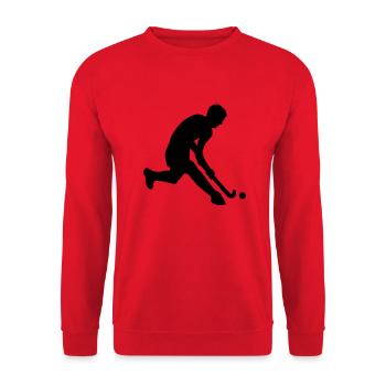 herrenhockey_1c - Sweat-shirt Unisexe - rouge - Devant - Alina (178cm) & Michal (187cm)