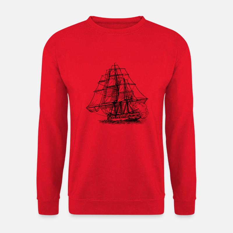 Schiff - Unisex Pullover - Rot