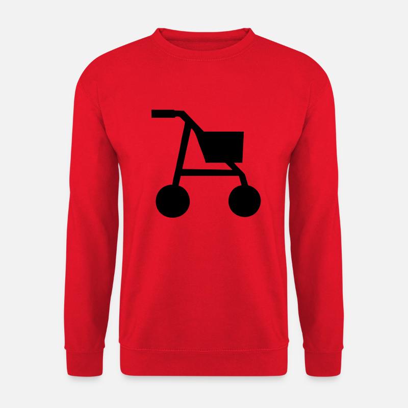 rollatoren symbol - Unisex Pullover - Rot