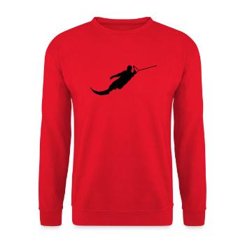 Waterski eu - Unisex Sweatshirt - red - Front - Alina (178cm) & Michal (187cm)