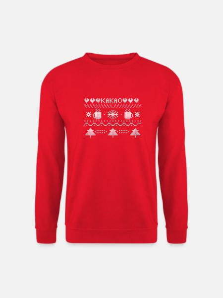 Weihnachten Kakao Tasse Schokolade Geschenk - Unisex Pullover - Rot