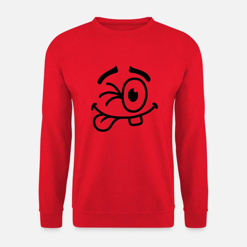 Cool Smiley Face - Unisex Pullover - Rot