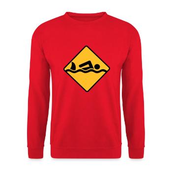 nager - Sweat-shirt Unisexe - rouge - Devant - Alina (178cm) & Michal (187cm)