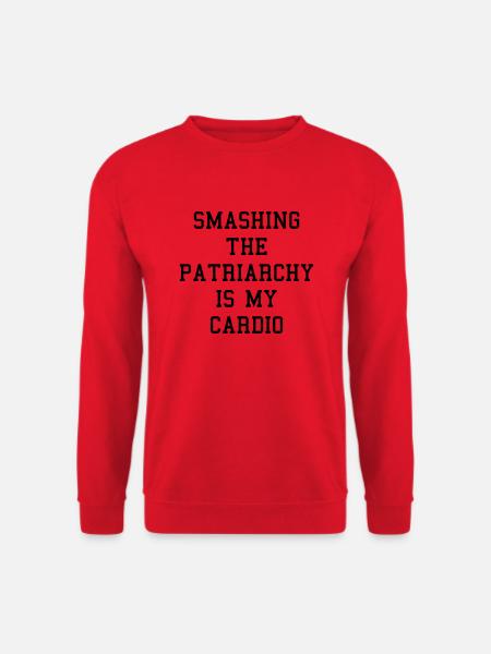 Smashing The Patriarchy Is My Cardio - Unisex Pullover - Rot