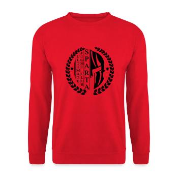 Ultimate Fight Club Sparta - Unisex Pullover - Rot - Vorne - Alina (178cm) & Michal (187cm)