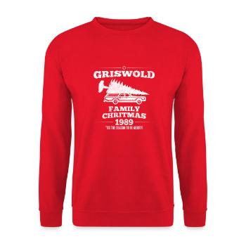 Griswold Family Christmas - Unisex Sweatshirt - red - Front - Alina (178cm) & Michal (187cm)