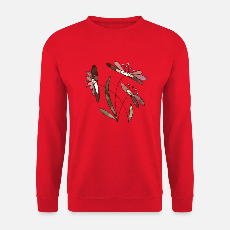 Flowers - Unisex Sweatshirt - red