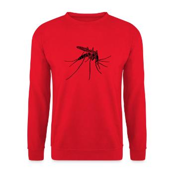 Mücke / Mosquito - Unisex Pullover - Rot - Vorne - Alina (178cm) & Michal (187cm)