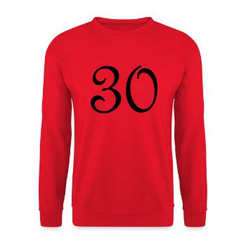 30 - Unisex Sweatshirt - red - Front - Alina (178cm) & Michal (187cm)