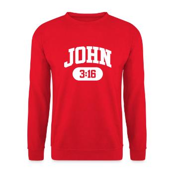 Proverbes chrétiens - Sweat-shirt Unisexe - rouge - Devant - Alina (178cm) & Michal (187cm)