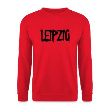 Leipzig - Unisex Pullover - Rot - Vorne - Alina (178cm) & Michal (187cm)