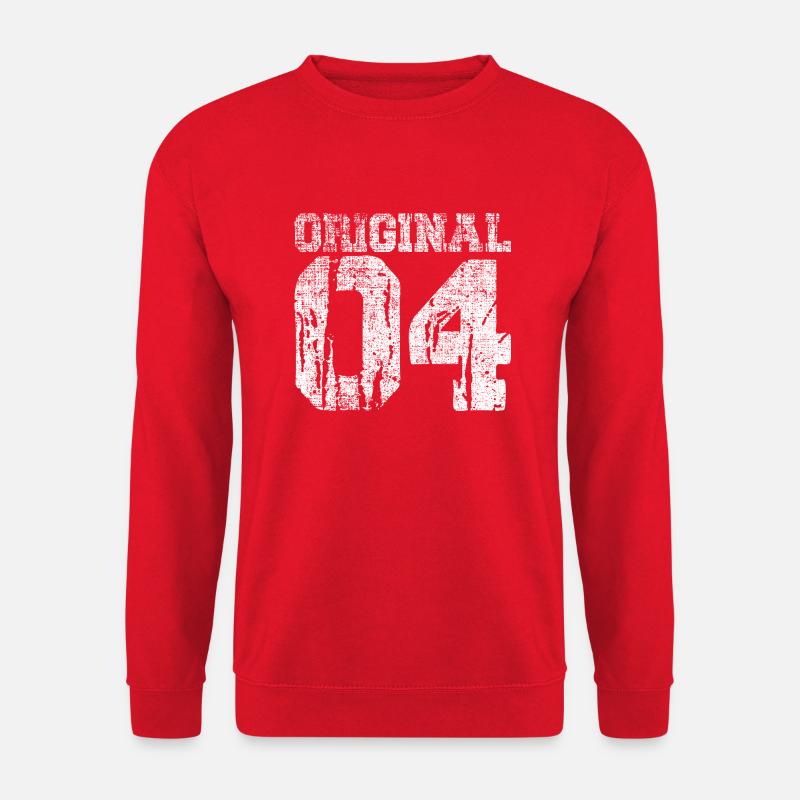 18. Geburtstag Mädchen 18 Jahre 2004 Lustig - Unisex Pullover - Rot