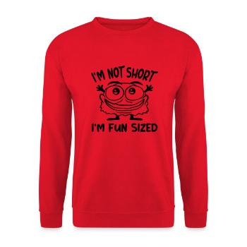 Not short fun sized - Unisex Sweatshirt - red - Front - Alina (178cm) & Michal (187cm)
