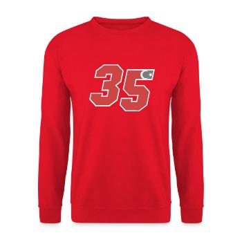 Izmir - Unisex Sweatshirt - red - Front - Alina (178cm) & Michal (187cm)