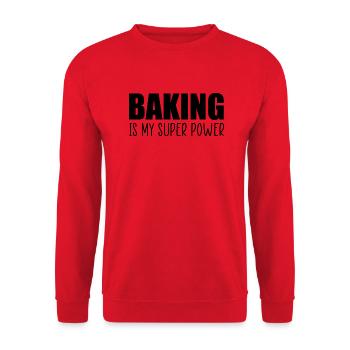 La cuisson est mon super pouvoir - Sweat-shirt Unisexe - rouge - Devant - Alina (178cm) & Michal (187cm)