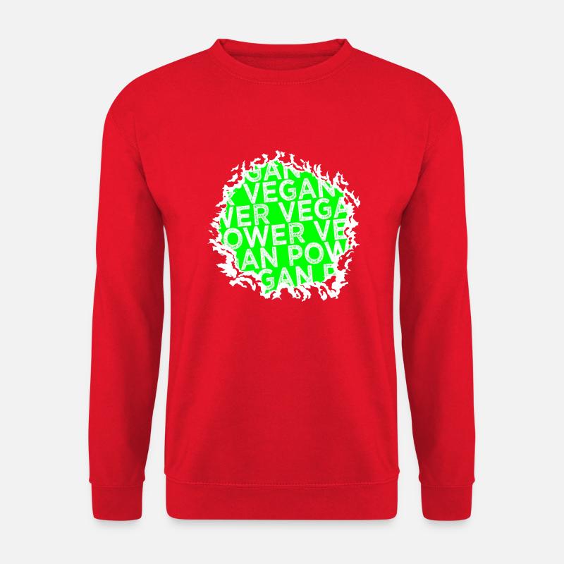 sayings vegetarian plant statement - Unisex Pullover - Rot