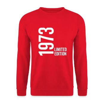 1973 Limited Edition - Unisex Pullover - Rot - Vorne - Alina (178cm) & Michal (187cm)