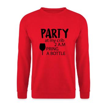 Grossesse Baby shower Babyshower Boy Girl - Sweat-shirt Unisexe - rouge - Devant - Alina (178cm) & Michal (187cm)