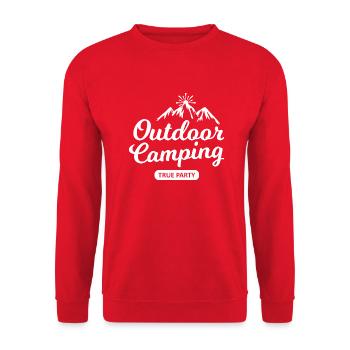 Adventure Travel Hiking Mountain - Unisex Pullover - Rot - Vorne - Alina (178cm) & Michal (187cm)