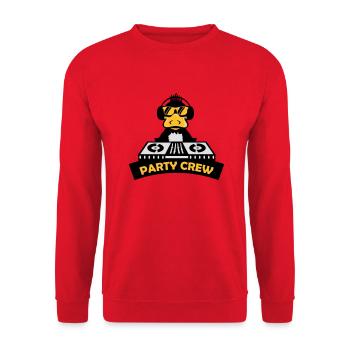 duck party crew - Unisex Pullover - Rot - Vorne - Alina (178cm) & Michal (187cm)