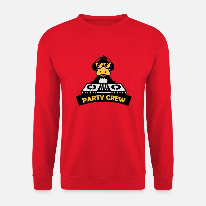 duck party crew - Unisex Pullover - Rot