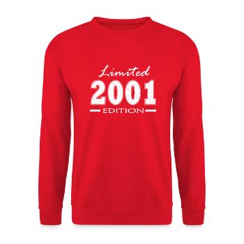 2001 - Sweat-shirt Unisexe - rouge - Devant - Alina (178cm) & Michal (187cm)