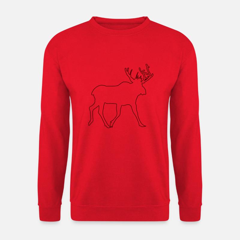 elch - Unisex Pullover - Rot