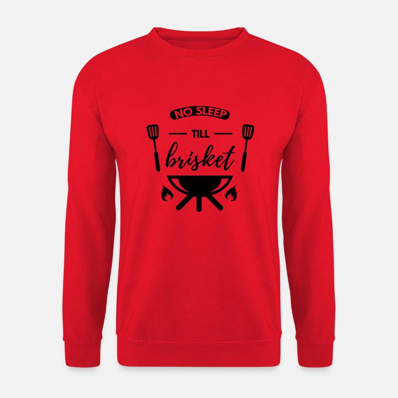 No Sleep Till Brisket - Perfektes BBQ-Geschenk - Unisex Pullover - Rot