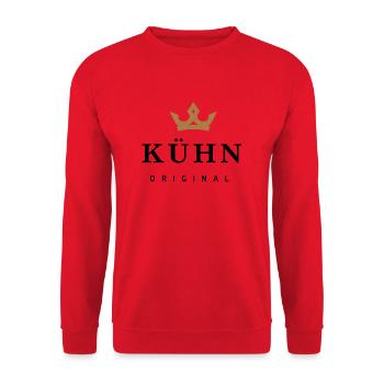 Bold - Unisex Sweatshirt - red - Front - Alina (178cm) & Michal (187cm)