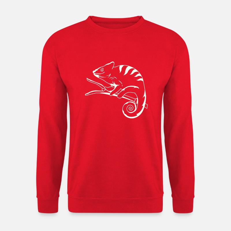 funny cameleon copy - Unisex Sweatshirt - red