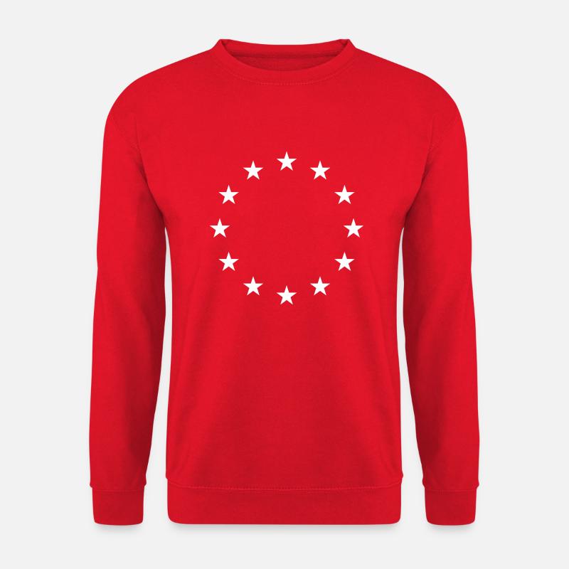 Sternen-Shirts: Europa, dein Style - Unisex Pullover - Rot