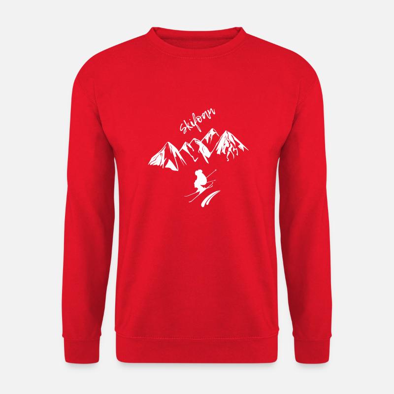 skifahren - Unisex Pullover - Rot