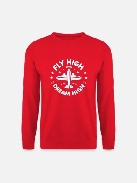 Fly High Dream High - Unisex Sweatshirt - red