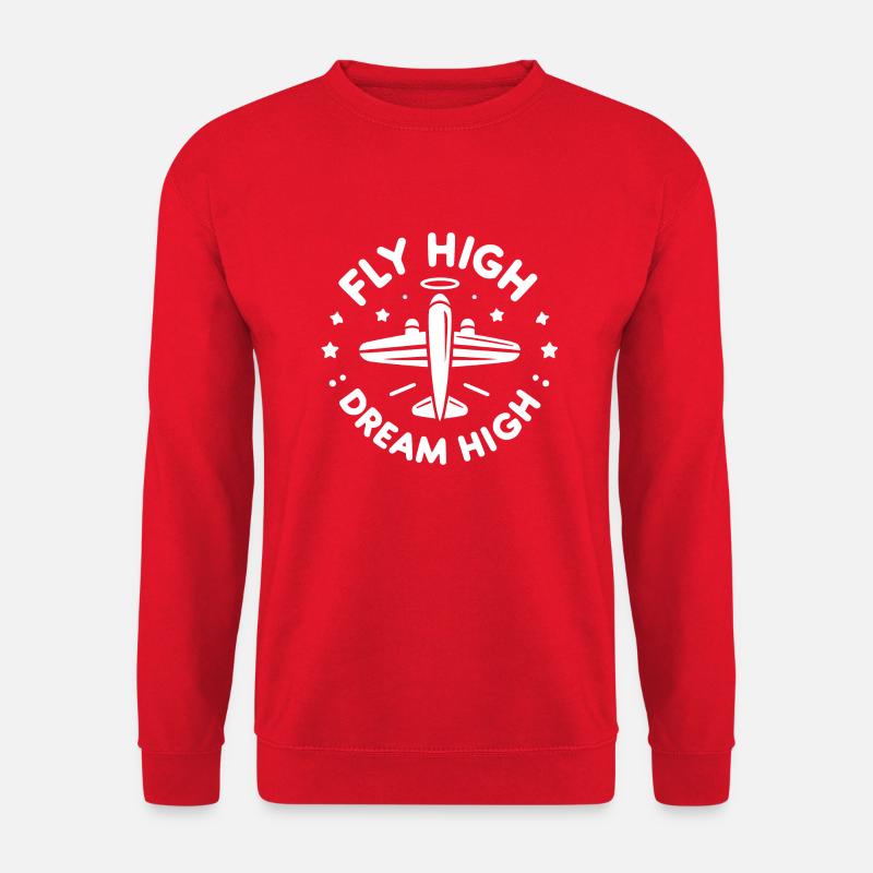 Fly High Dream High - Unisex Sweatshirt - red