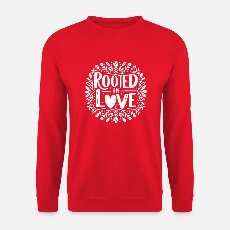 Verwurzelt in der Liebe - Unisex Pullover - Rot