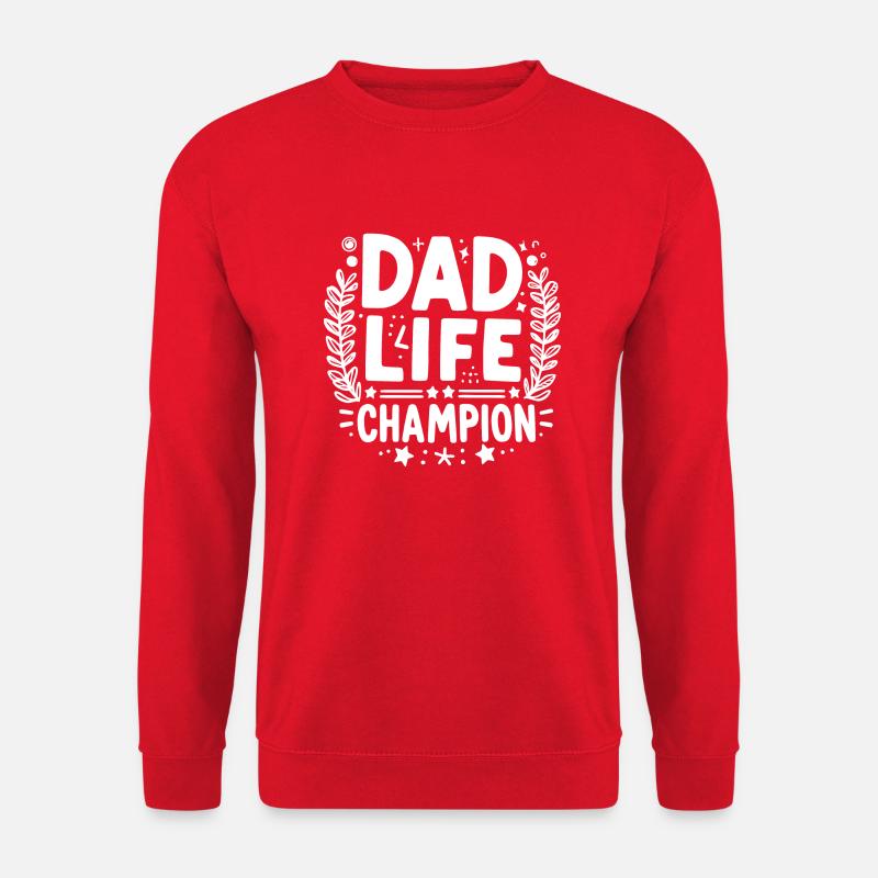 Papa Lebens-Champion - Unisex Pullover - Rot