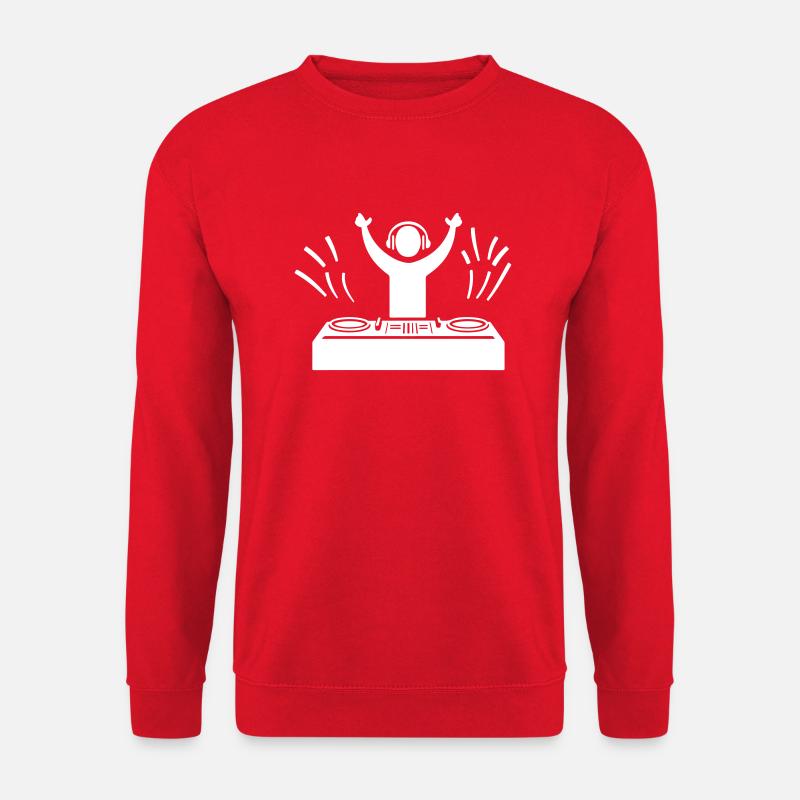Dj Party Turntables - Unisex Sweatshirt - red