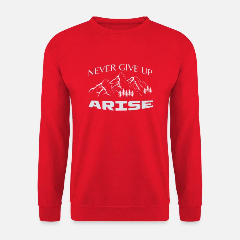 Never give Up - Unisex Pullover - Rot